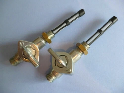 BSA TRIUMPH NORTON PETROL FUEL TAPS PAIR BAP  ETHANOL RESISTANT 60-7266 60-7267