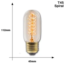 Industrial Decorative Filament Dimmable Edison Vintage E14/E27 Bulb Light A+