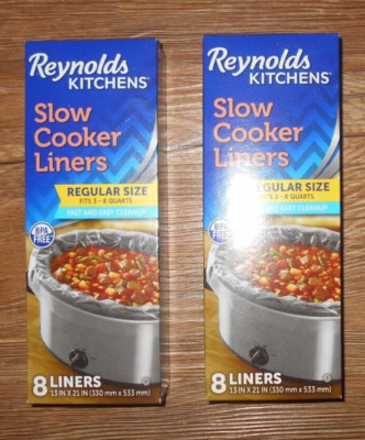 Reynolds Kitchens Two Packs Of 8 Each Slow Cooker Liners