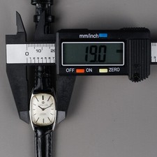 Omega Constellation Automatic Wristwatch Women's Silver 19mm New Leather Band 17