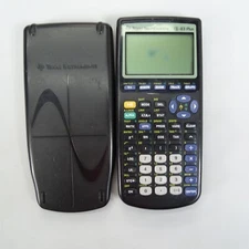 Texas Instruments TI-83 Plus Graphing Calculator With Cover DARK SPOT ON SCREEN