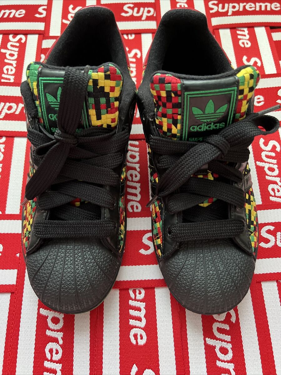 Vintage 2007! Adidas Superstar Woven Rasta Jamaica Shell Toe Vintage 2007! Adidas Superstar Woven Rasta Jamaica Shell Toe