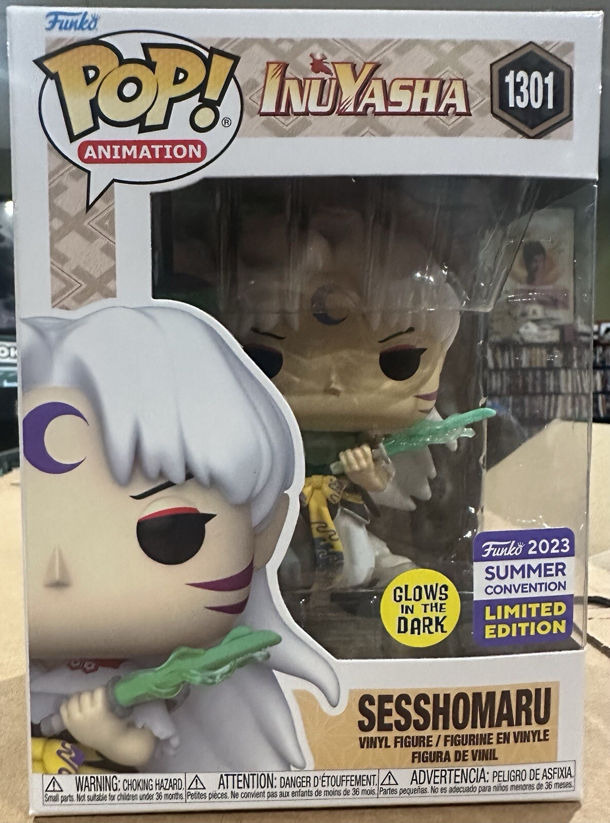 Funko Pop! Inuyasha Sesshomaru #1301 SDCC Shared Exclusive Limited Edition