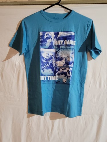 Boys Size 14 T-shirts New Lot Of 2 Sports Baseball, Football, Basketball - Picture 2 of 7