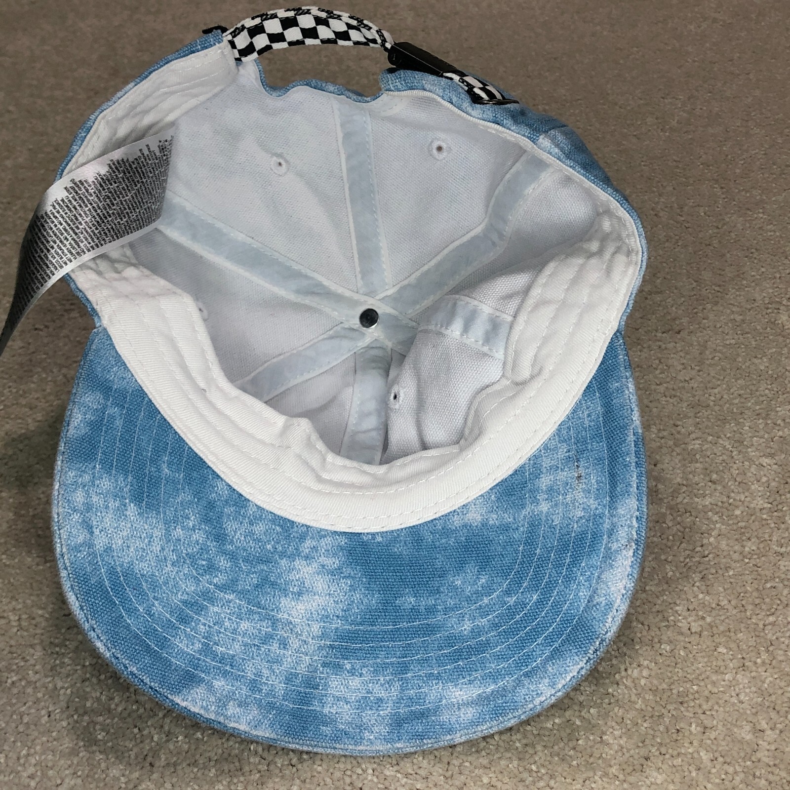 VANS Strapback Hat Cap Blue Clouds - image 6