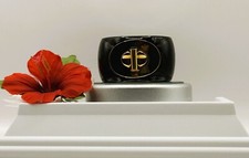 Chic Classy Style Is COACH Black & Gold Turnl...