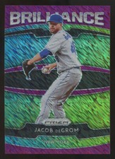 2020 Panini Prizm Jacob DeGrom Brilliance Purple Shimmer /7 #B-1