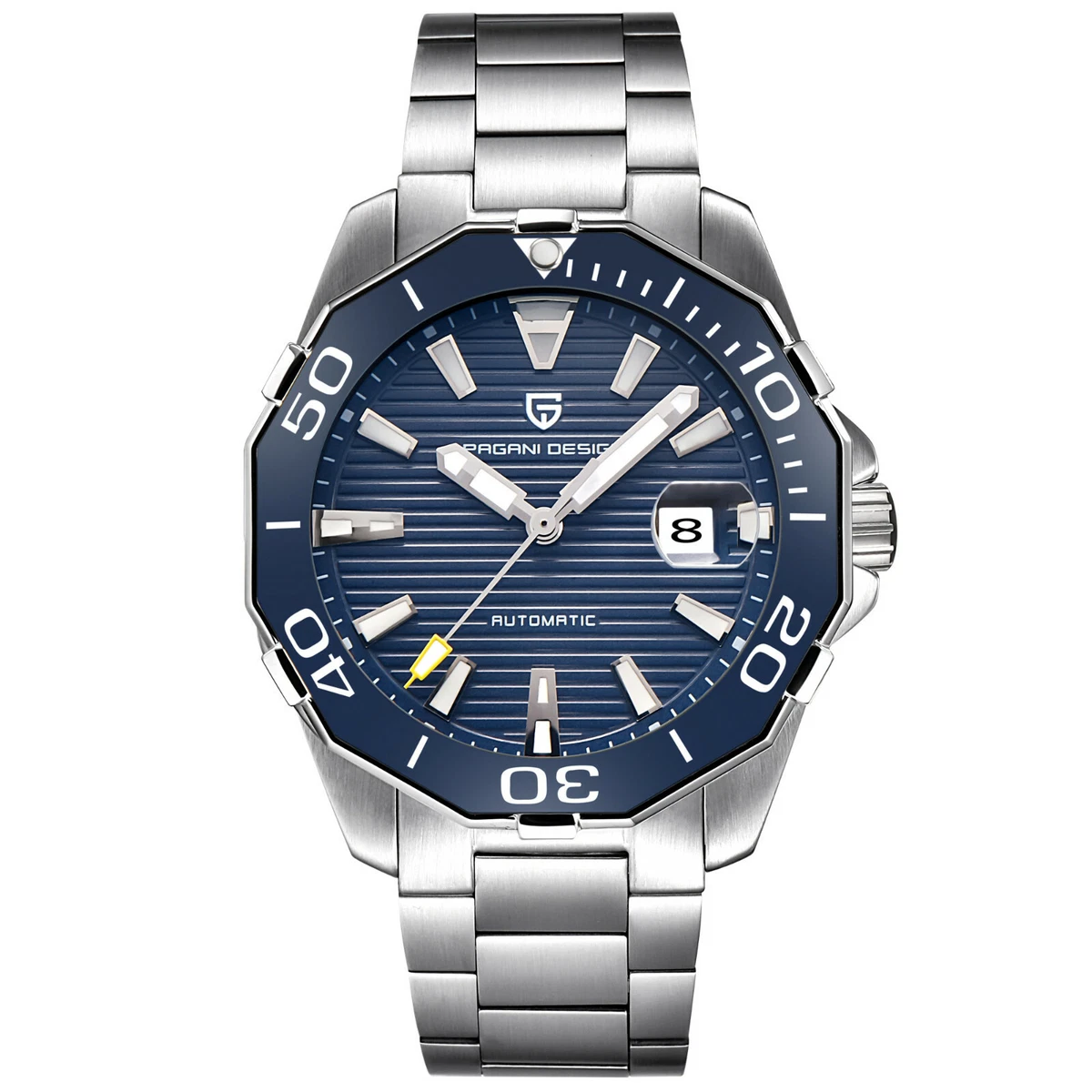 43mm Pagani Design Classic Mens Watch Automatic Mechanical Date