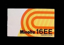 Original Camera Instructions/Manual: Minolta 16EE