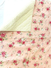 Pottery Barn Kids Flower Garden Heirloom Baby Blanket Pink Green Red