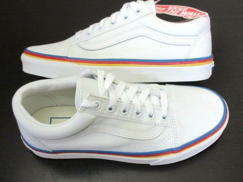 rainbow foxing vans