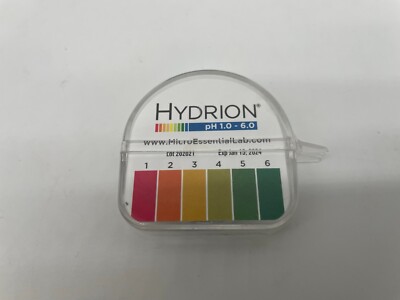 Micro Essential Lab Hydrion 1-6 pH Cat 152
