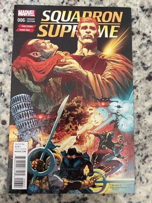 Squadron Supreme #6 Vol. 4 (Marvel, 2016) Cowan & Sienkiewicz Variant, vf