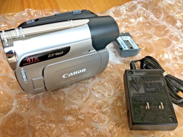 Canon ZR960 Mini DV Camcorder Manual Av Ac Cables Battery | eBay