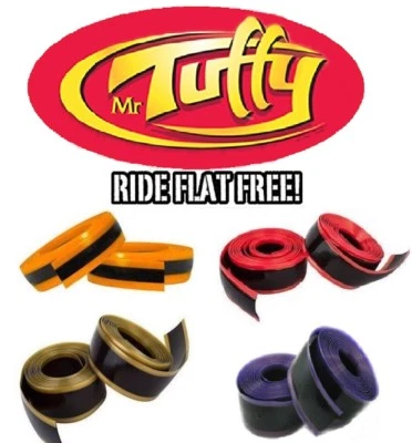 Mr Tuffy Pair Bike Tire Liner Protection 700c 27" 29" Orange Red Gold Purple