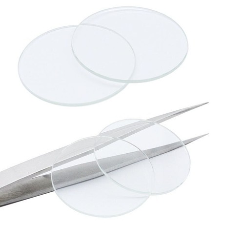 Saphirglas 3mm Flache Runde Uhr Kristall 28mm-42mm Mineralglas Linse Watch Glass - Bild 5 von 6