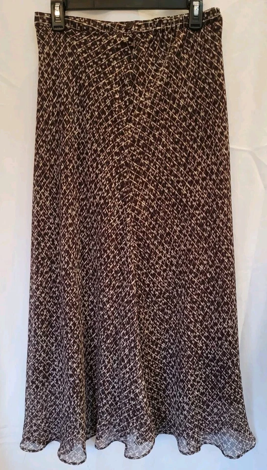 Covington Women's Size 4 A Line Skirt Multicolored Sheer, Dressy, Professional - Imagem 2 de 4