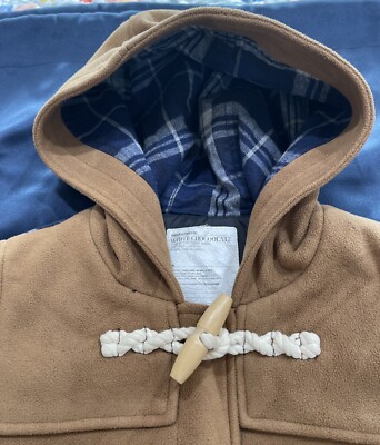 White Chocolate Women's Short Toggle Button Hooded Duffle Coat