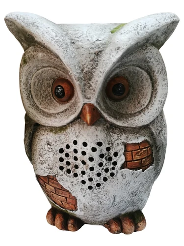 Wireless Garden Waterproof Bluetooth SY322 Outdoor Speaker Owl Solar - Picture 1 of 4