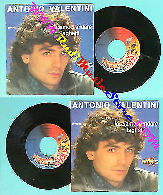 LP 45 7'' ANTONIO VALENTINI Lascioci going Laghetti 1985 italy no*cd mc vhs