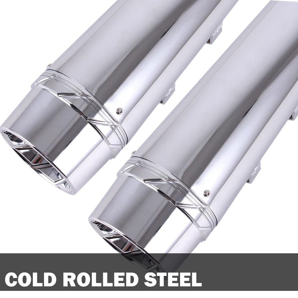 4" Mufflers Exhaust Pipe For Harley Electra Road King Street Glide CVO 1995-2016 - Image 4 of 4
