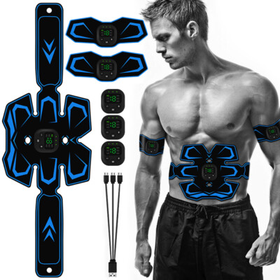 EMS Abdominal Muscle Toning Trainer ABS Stimulator Toner Fitness Binder Gym USA