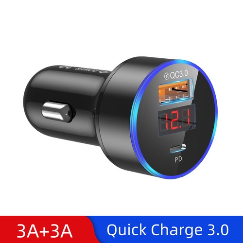 Fast Car Charger 2 Port USB + TYPE C Universal Socket Adapter For iPhone Samsung - Picture 12 of 16