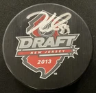 JAKE GUENTZEL Signed Autographed 2018 NHL Draft New Jersey Puck FANATICS B682077