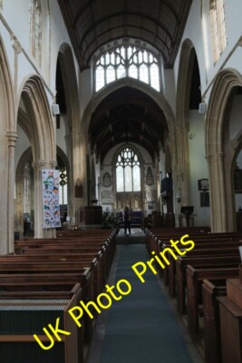 Photo 6x4 Nave in St Cyriac Lacock View down the nave in St Cyriac Lacock c2015