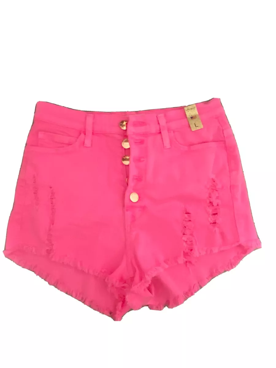 Pink jean shorts 2025