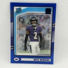 2024 Panini Clearly Donruss - Rated Rookie Nate Wiggins #89 Blue  /49