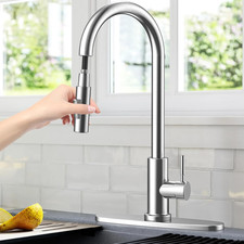 Rubinetto Cucina Con Doccetta Estraibile, Rubinetto Lavello Cucina in Acciaio In