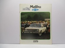 Chevrolet GM 1979 Malibu folleto de auto vintage concesionario ruedas neumáticos letrero