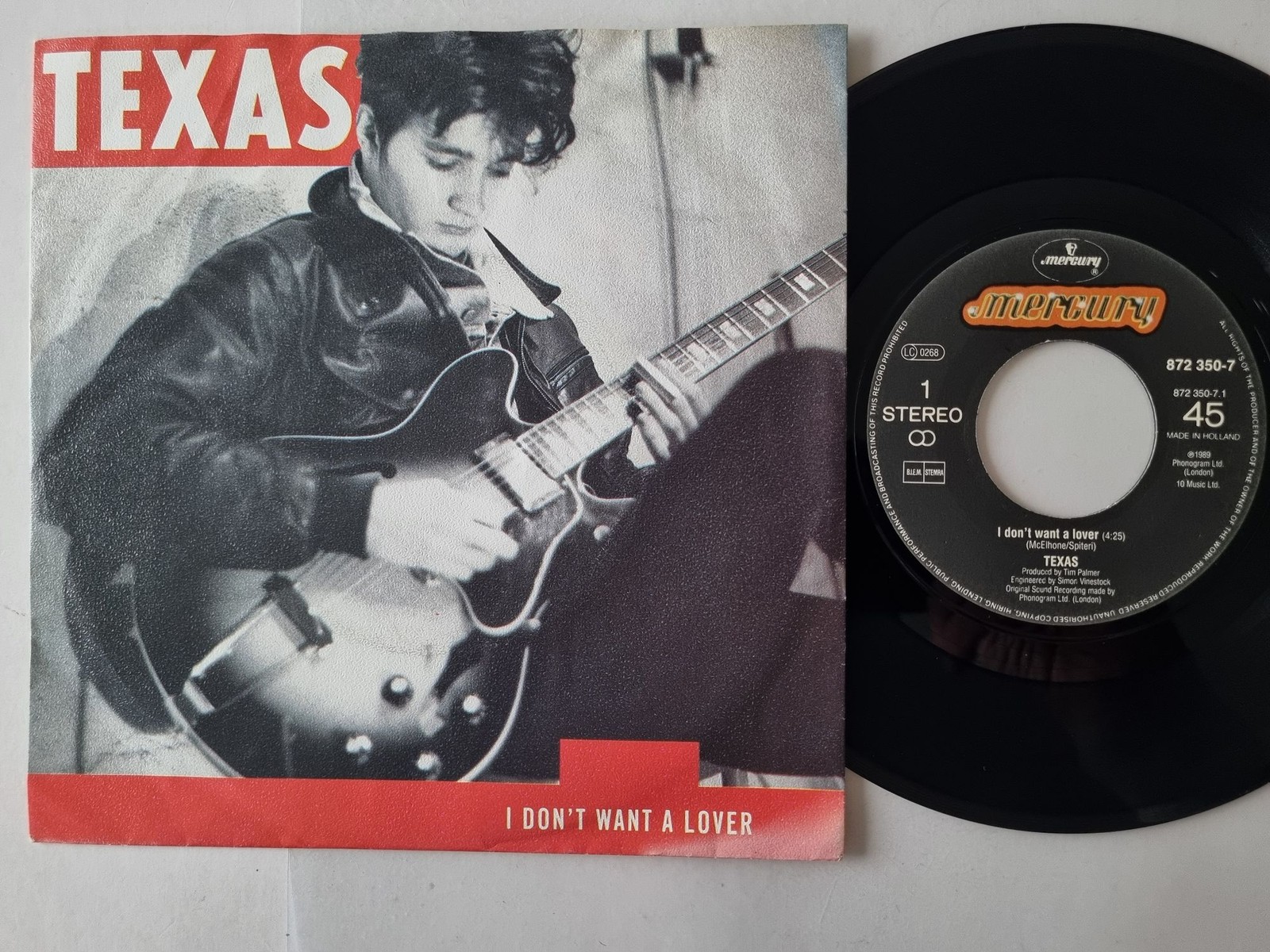 Texas - I don't want a lover 7'' Vinyl Holland