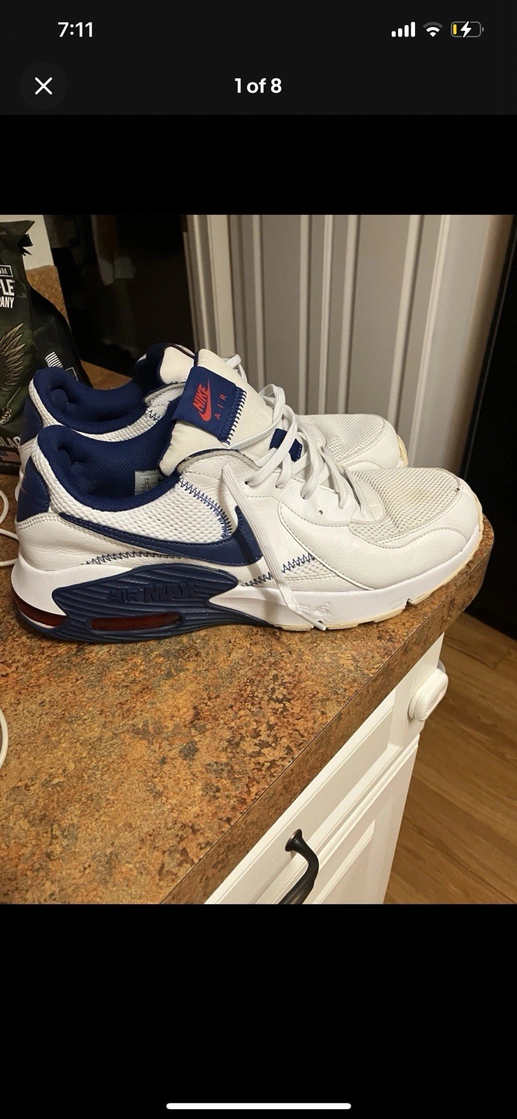 SAOLA Nike Air Max Excee 'White Deep Royal Combo CZ9168 100 Sneakers Uomo Taglia 11