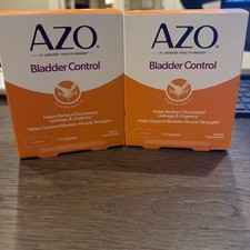 Lot Of 2 Azo Bladder Control With Go-less 72 Ct - Exp 0727