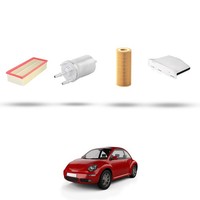 Hoffcar Wartungskit - 3 Filter FüR VW New Beetle / Cabrio (5C) 2.0 TSI 155KW D