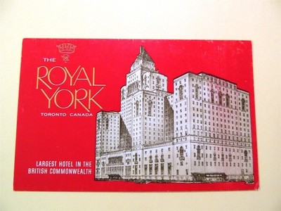 Royal York Hotel Toronto Ontario Canada vintage postcard 