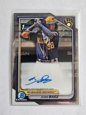 2024 Bowman Chrome 1st Bowman Auto CPA-JBA - Juan Baez