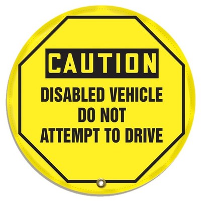 Steering Wheel Cover for Lockout Tagout, OSHA-Style Legend 