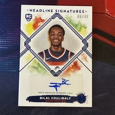 2024 Topps Motif Bilal Coulibaly Rookie Headline Signatures #/49 Wizards