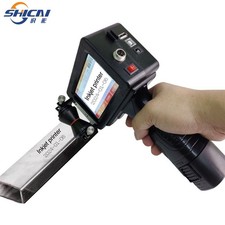 Handheld inkjet printer prints text, barcode, batch number production date image