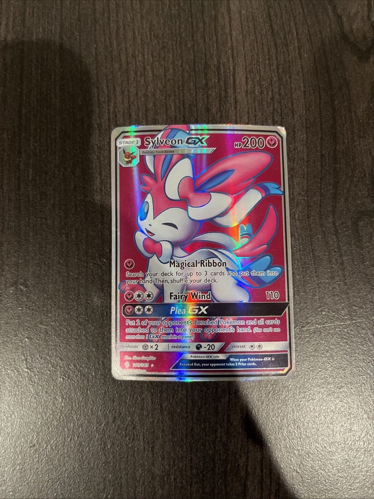 Pokémon TCG Sylveon GX Guardians Rising 140/145 Full Art Ultra Rare Nm