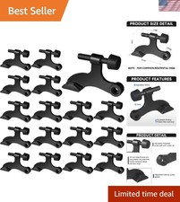 24 Pack Hinge Pin Black Door Stopper, Adjustable Heavy Duty Hinge Pin Door St...