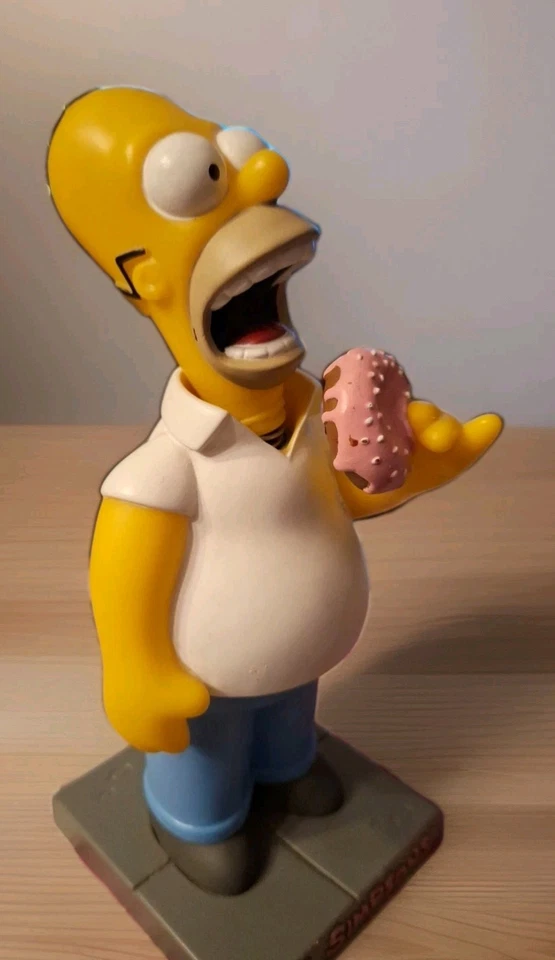 Homer Simpson isst Donut,mit WACKELKOPF, von 1999, selten,  SAMMLERSTÜCK - Bild 4 von 4