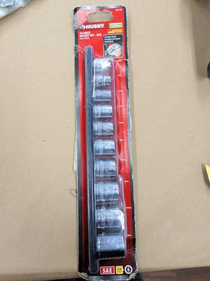 #ad #ad Husky 3 8 in. Drive Standard SAE Socket Set 10 Piece $25.00