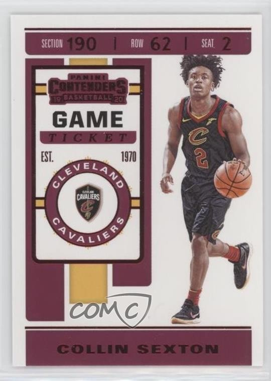 2019-20 Panini Contenders Game Ticket Red Collin Sexton #19 0d2
