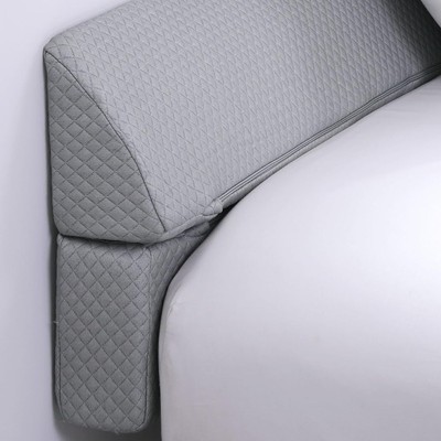 Pillow Wedge for Headboard Gap,Light Grey Bed Wedge Gap Filler King Size