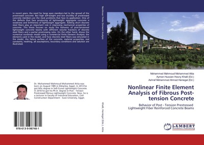 Nonlinear Finite Element Analysis of Fibrous Post-tension Concrete | Attia