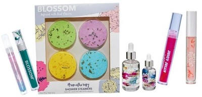 Beauty Self Care Gift Set Eye Face Serum Lip Gloss Oil Mascara Shower Steamers